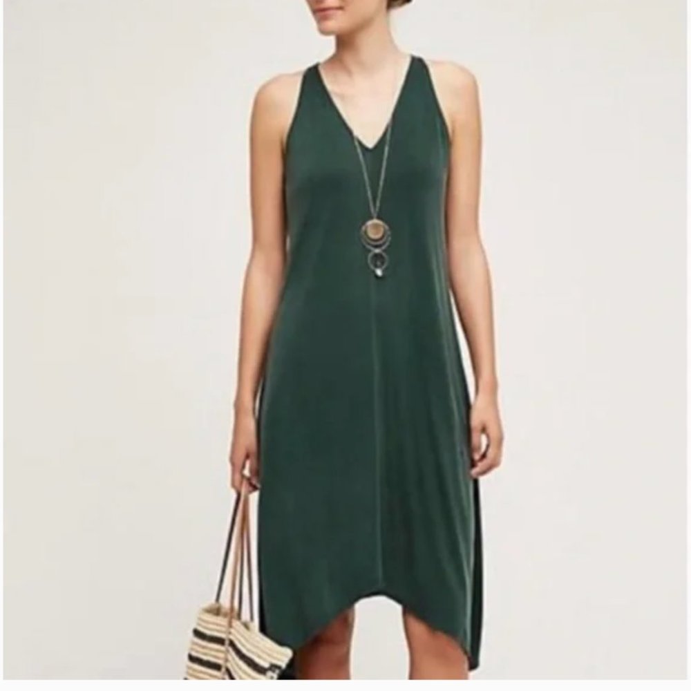 Anthropologie Green Midi Dress
